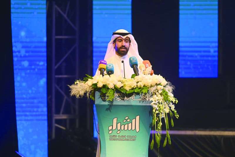 
رئيس المهرجان محمد المزعل يلقي كلمته
