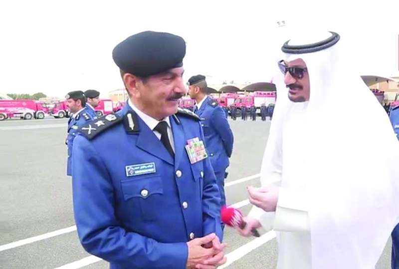 المكراد متحدثاً للزميل ناصر الفرحان