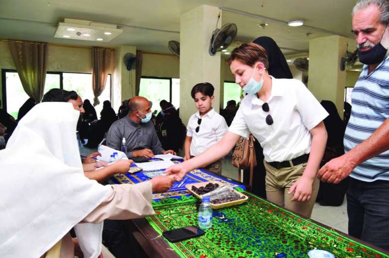 جانب من أحد أنشطة الجمعية خارج الكويت