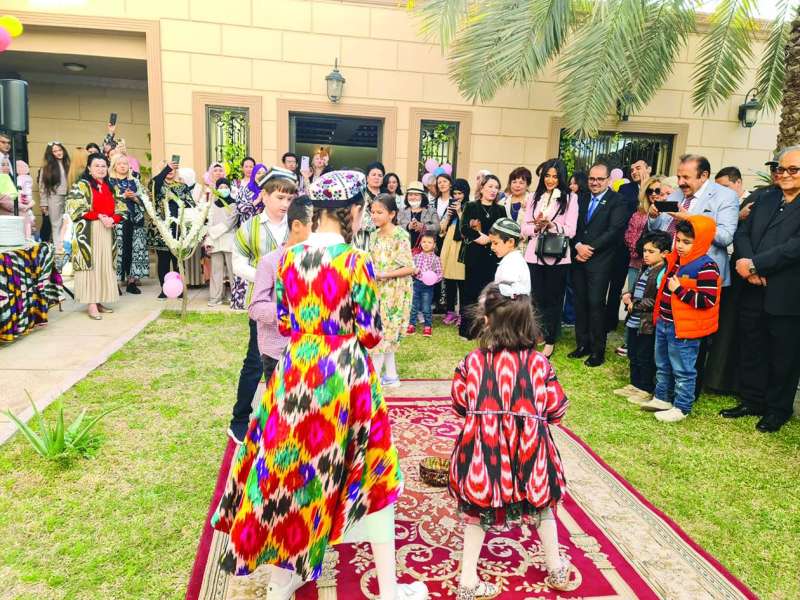 جانب من احتفال السفارة الأوزبكية بيوم النوروز