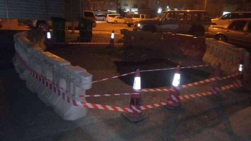  «الأشغال» قالت إنها سارعت بتأمين الموقع وجارعملية إصلاح الطريق


