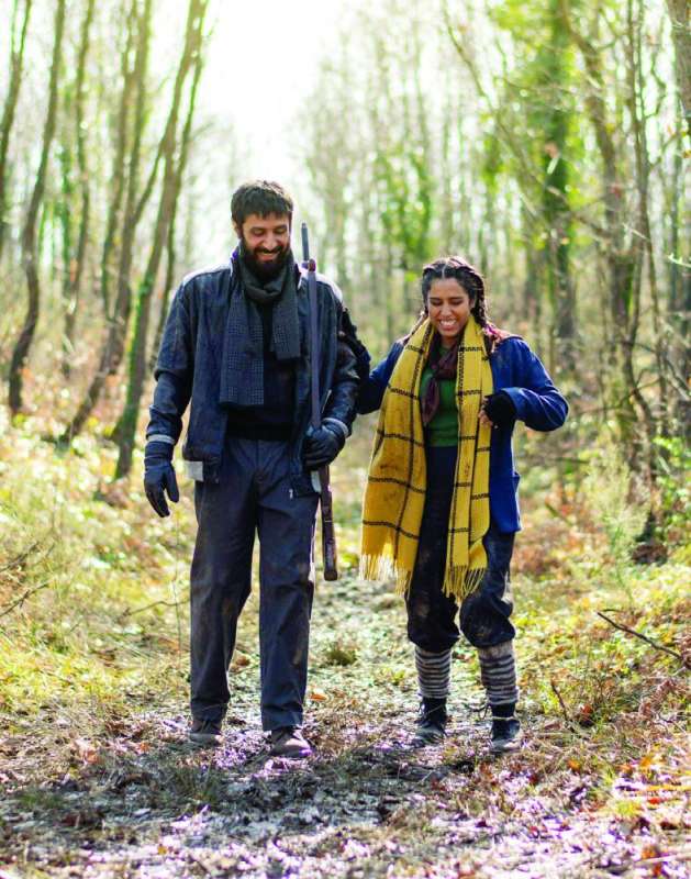 
رجاء بلمير مع حمد العماني في «سنوات الجريش»
