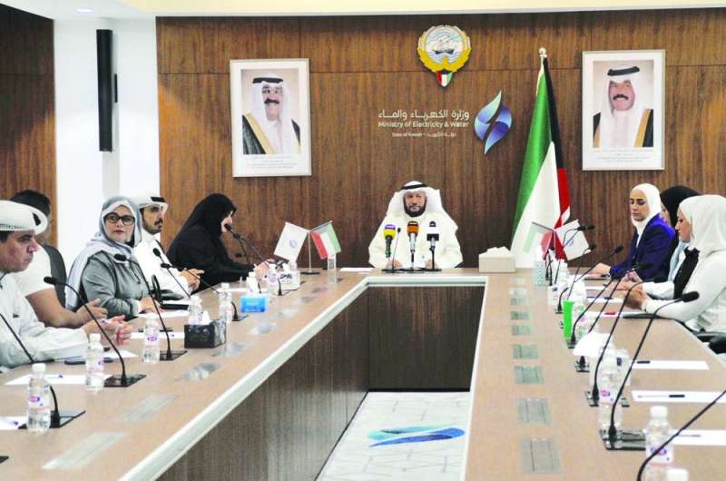 جانب من مؤتمر وزارة الكهرباء والماء لمناسبة اليوم العالمي للمياه