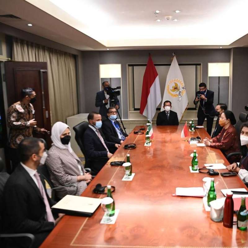 رئيس مجلس الأمة بحث مع  نظيرته الإندونيسية تطوير التعاون البرلماني
 