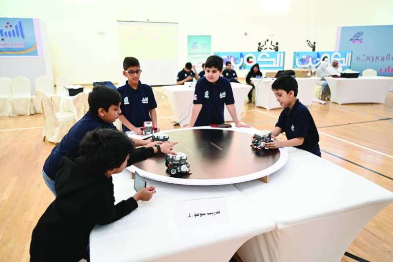 جانب من مسابقة الروبوت 	 (تصوير نايف العقلة)