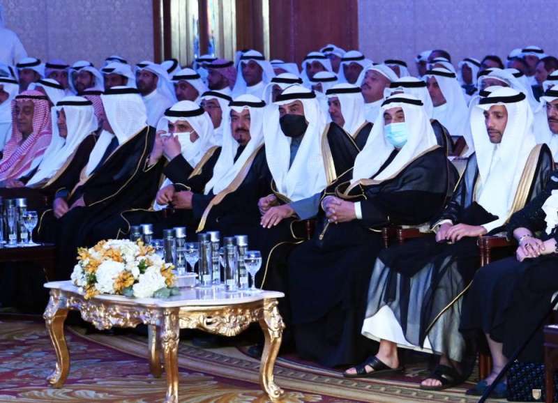 مرزوق الغانم وناصر المحمد وصباح الخالد وأحمد العبدالله وأحمد الناصر في مقدم الحضور