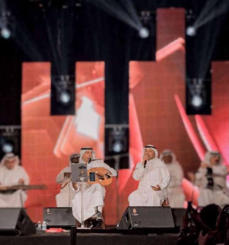 عبدالله والضويحي معاً على المسرح