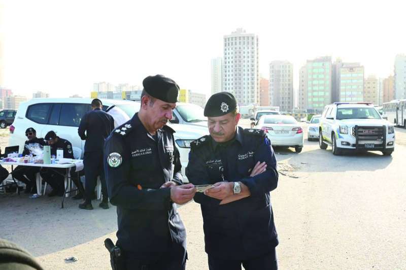  اللواء جمال الصايغ والعميد الشيخ فواز الخالد خلال الحملة