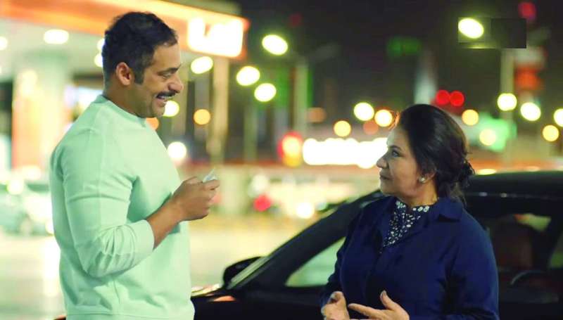 حسين المهدي مع سعاد عبدالله
