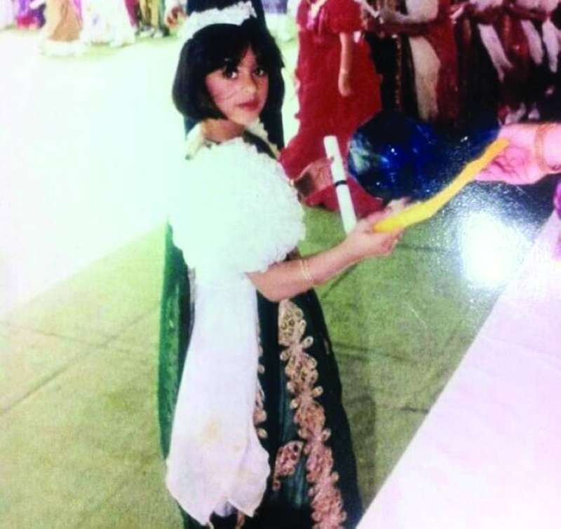 
تغريد في طفولتها
