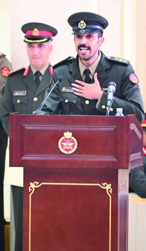 رئيس الأركان خلال إلقائه كلمة بمناسبة زيارة ممثل سمو الأمير 