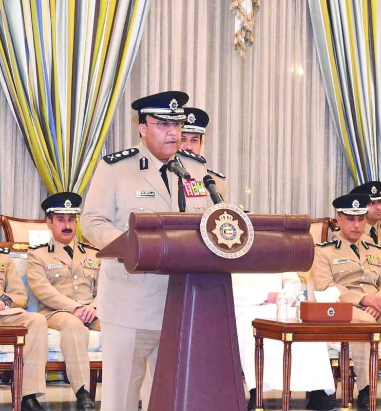  البرجس خلال إلقائه كلمة بمناسبة زيارة ممثل سمو الأمير