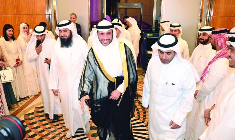 
رئيس مجلس الأمة لدى وصوله إلى غبقة الجمعية (تصوير نايف العقلة)