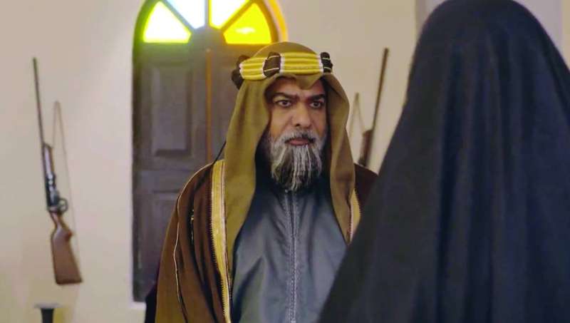 إبراهيم الزدجالي في دور «صقر بن ضاوي»
