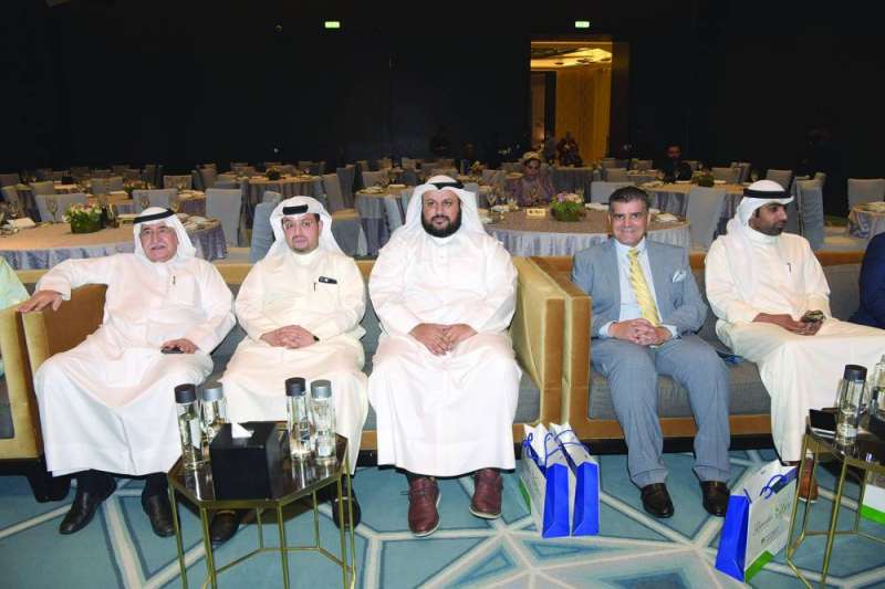 العتيبي والطوالة والرفاعي والفوزان خلال الغبقة
