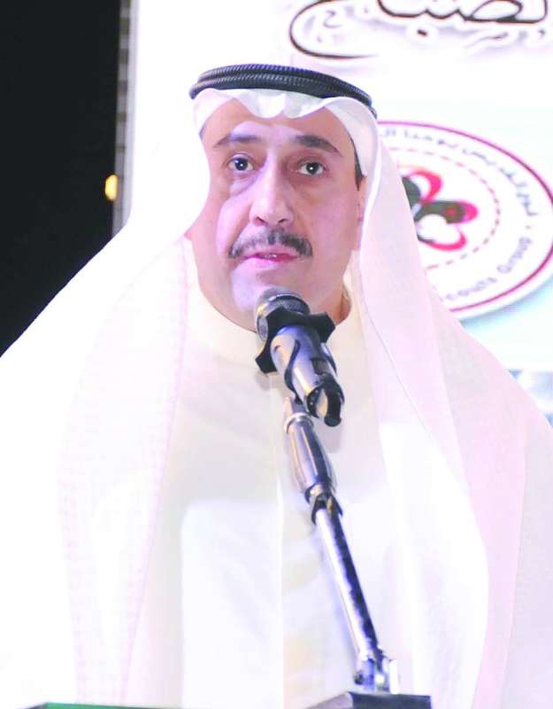 قيصل الحمود متحدثاً في افتتاح الملتقى 