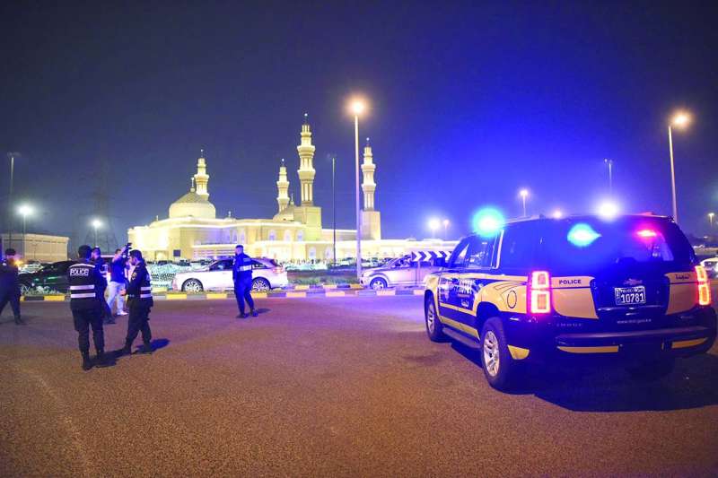 
مواكبة أمنية لصلاة القيام في مسجد بلال بن رباح
