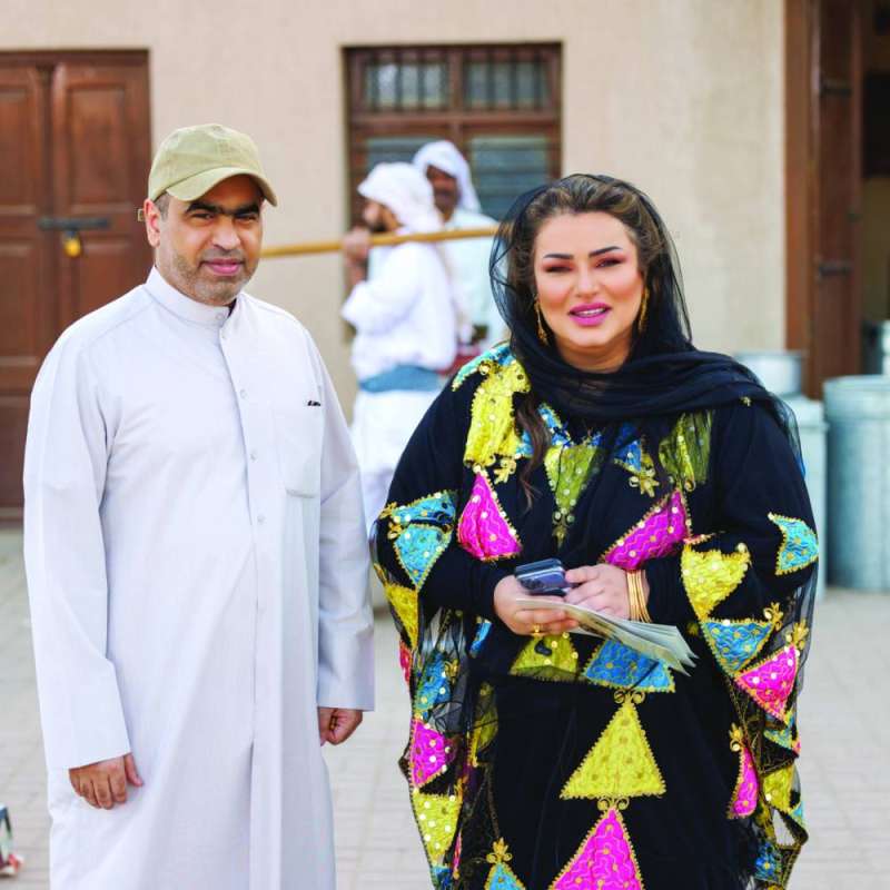 
منى شداد مع عادل عطاالله
