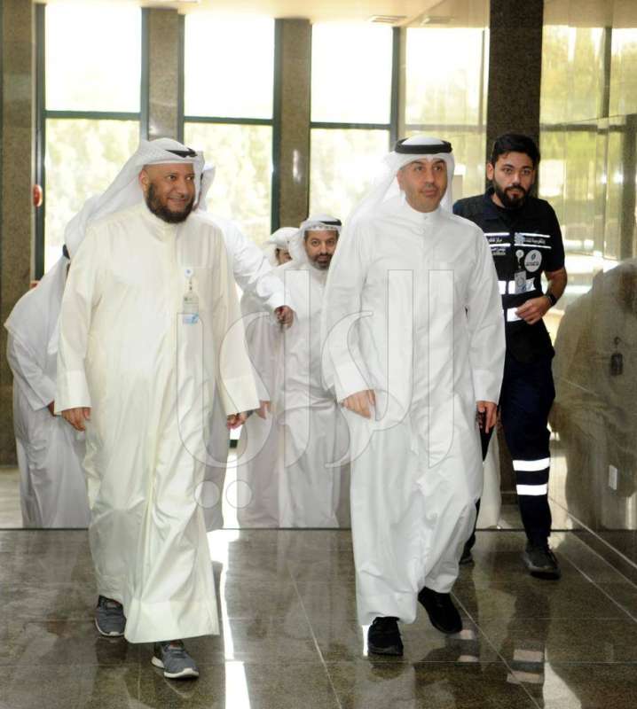 الوزير الموسى خلال الزيارة