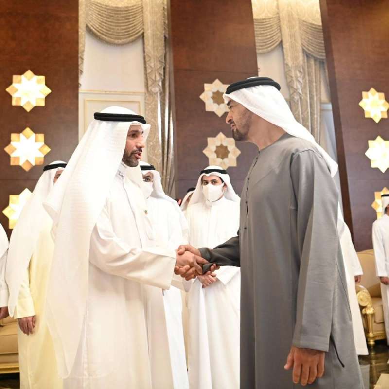 رئيس مجلس الأمة خلال تقديمه واجب العزاء