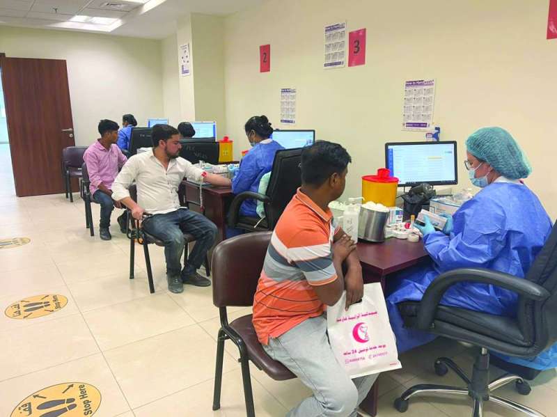 
جانب من الفحص