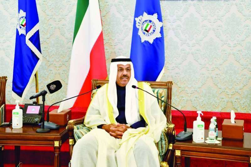 النائب الأول لرئيس مجلس الوزراء وزير الداخلية الشيخ أحمد النواف