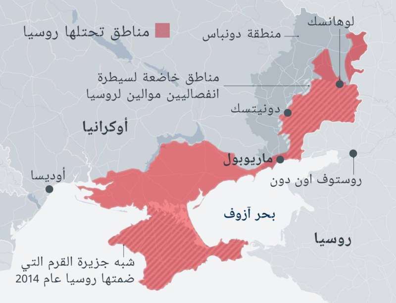 مشروع «نوفوروسيا» يمتد من لوهانسك شرق أوكرانيا إلى أوديسا جنوب غربها
