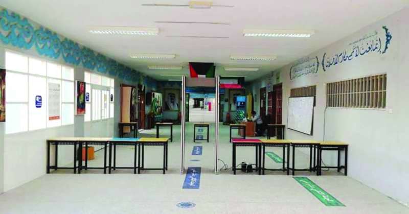 
بوابات إلكترونية يعمل الطلاب على تفاديها للدخول إلى اللجان