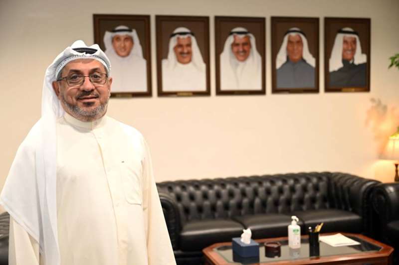 الغانم أمام حائط مدراء الصندوق منذ التأسيس