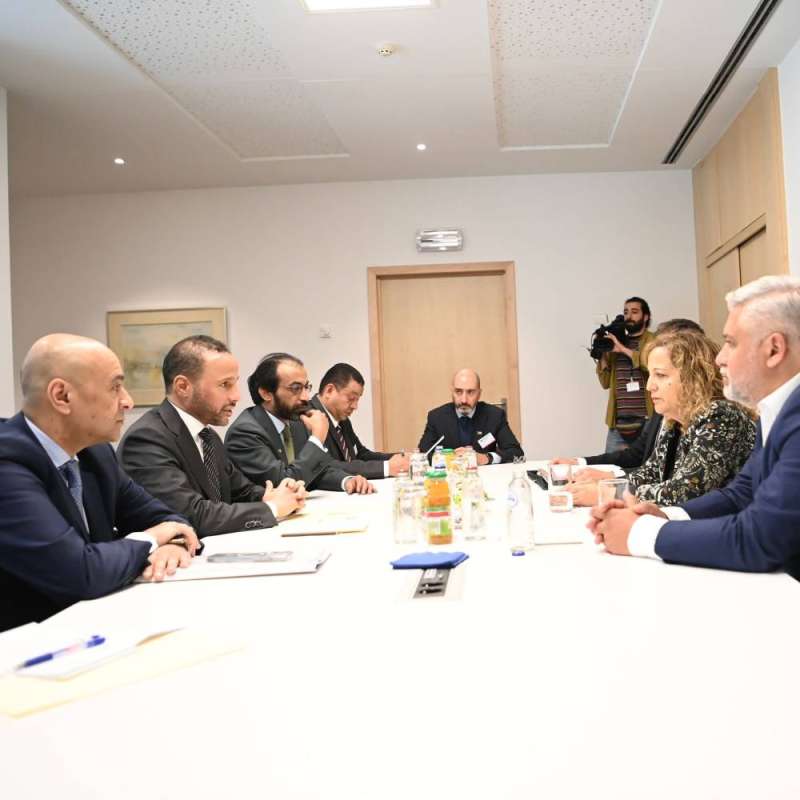 الغانم خلال اللقاء 