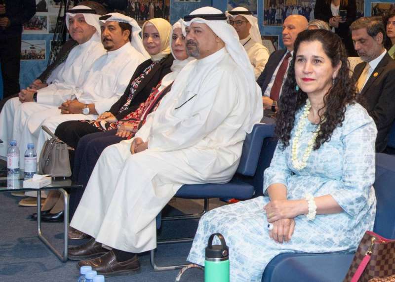 خالد مهدي وإيمان الروضان ومحمد العمر في مقدم الحضور