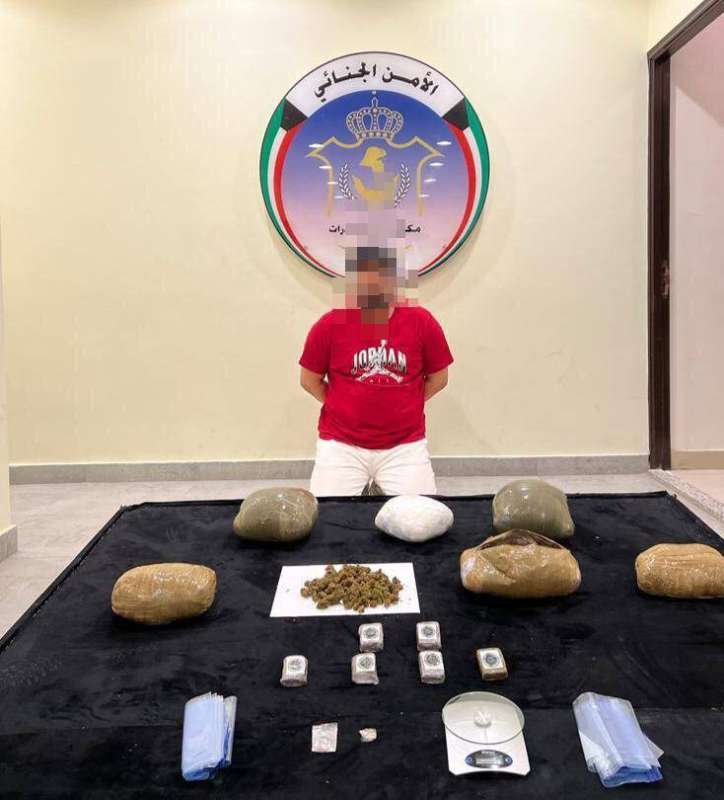 المتهم والمضبوطات 