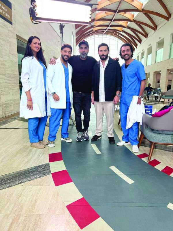 
الفردان مع أبطال «آدم وحواء»
