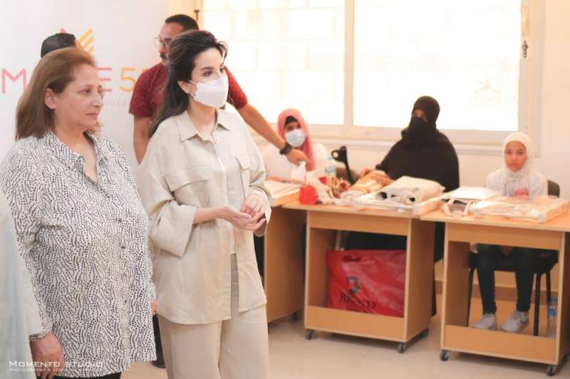 جانب من زيارة الشيخة بيبي الصباح