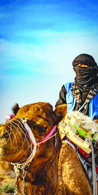 ... وأثناء مسيرها في الربع الخالي