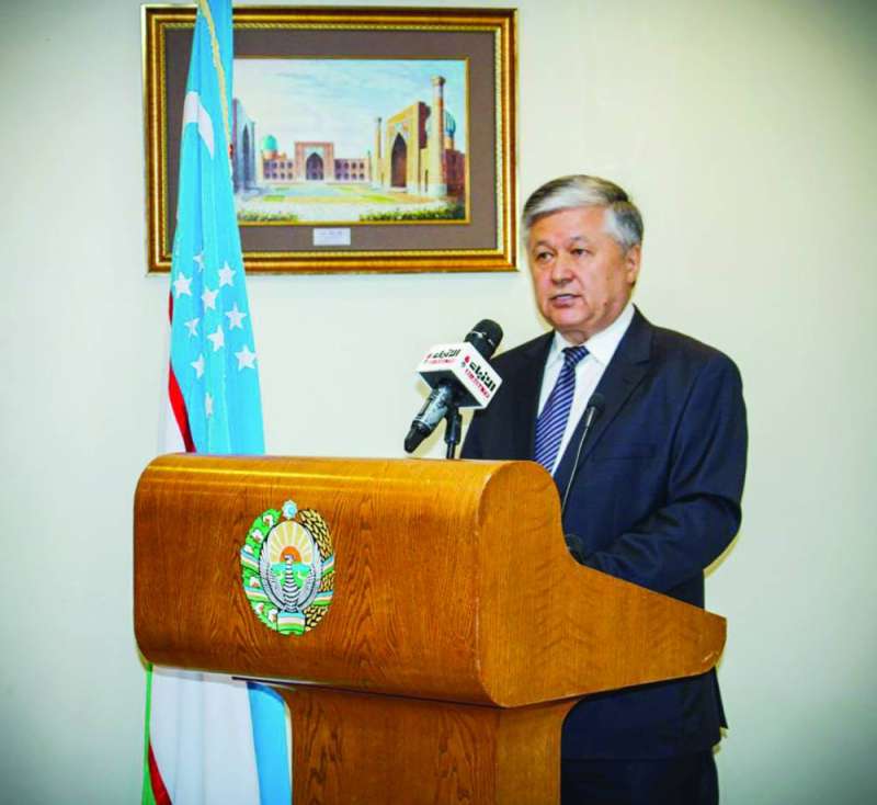 بهرامجان أعلايوف متحدثاً
