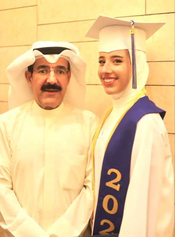 جمانة عادل ووالدها 