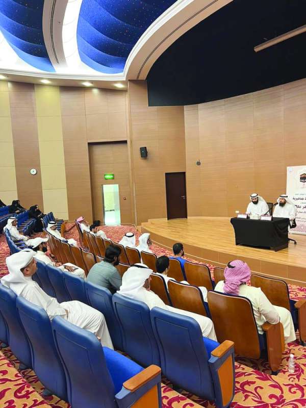 خالد شجاع العتيبي يحاضر في الحُجّاج قبل المغادرة