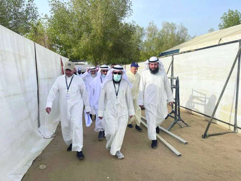فريد عمادي لدى تفقده مقار الحملات الكويتية في مكة المكرمة
