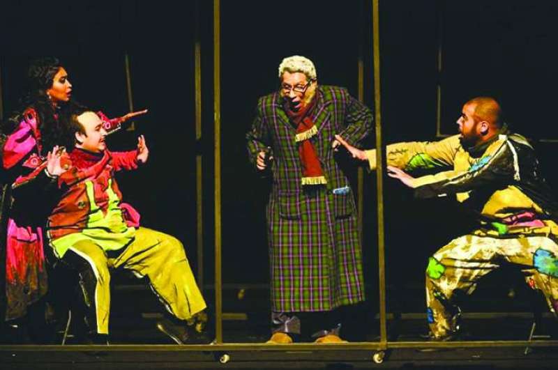 من عرض «أناركيا» في مهرجان «أيام المسرح للشباب 13»
