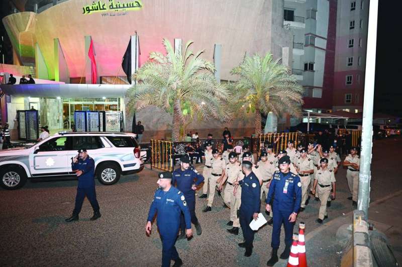  تواجد أمني في محيط حسينية عاشور 