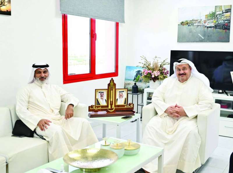 رئيس التحرير الزميل وليد الجاسم مع الغيص