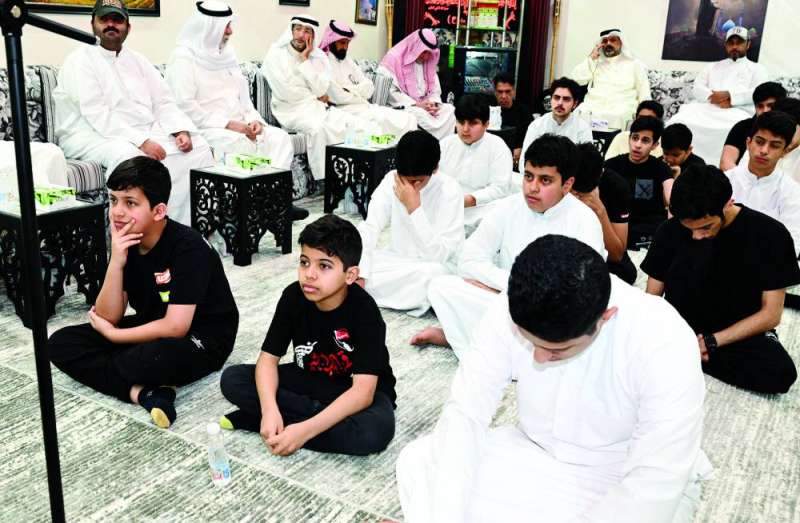 جانب من حضور المجلس العاشورائي 