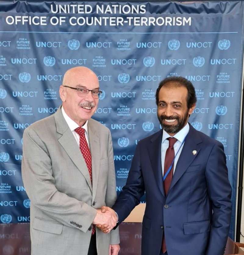 عبيد الوسمي ورئيس مكتب الأمم المتحدة لمكافحة الإرهاب 