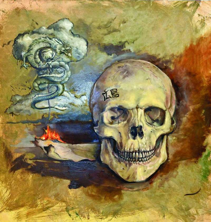 
إحدى لوحات المعرض
