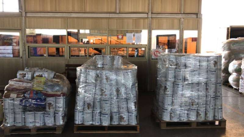 ضبط مواد تموينية مدعومة قبل تهريبها للخارج 