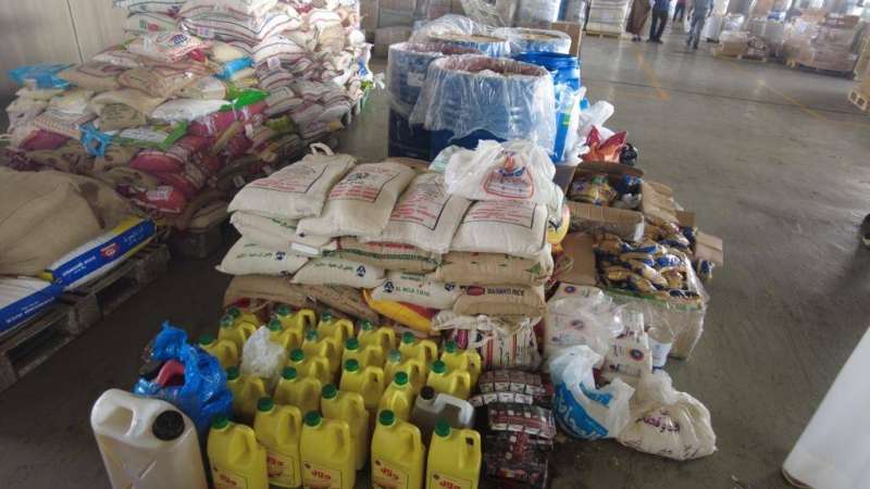 ضبط مواد تموينية مدعومة قبل تهريبها للخارج 