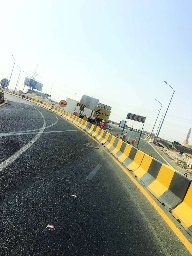 مدخل موقع العمل للنفق بين السلام والصديق بعد التعديل
