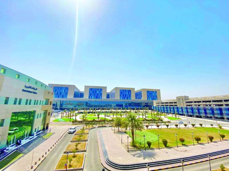 
لقطة عامة لمستشفى الفروانية الجديد بعد تدشين المرحلة الأولى