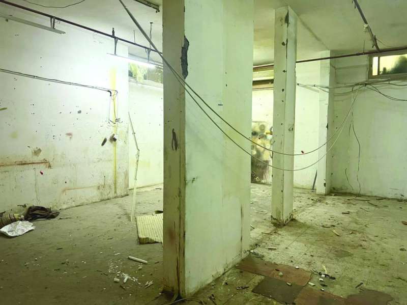 سرداب مخالف بعد إفراغه من البضائع